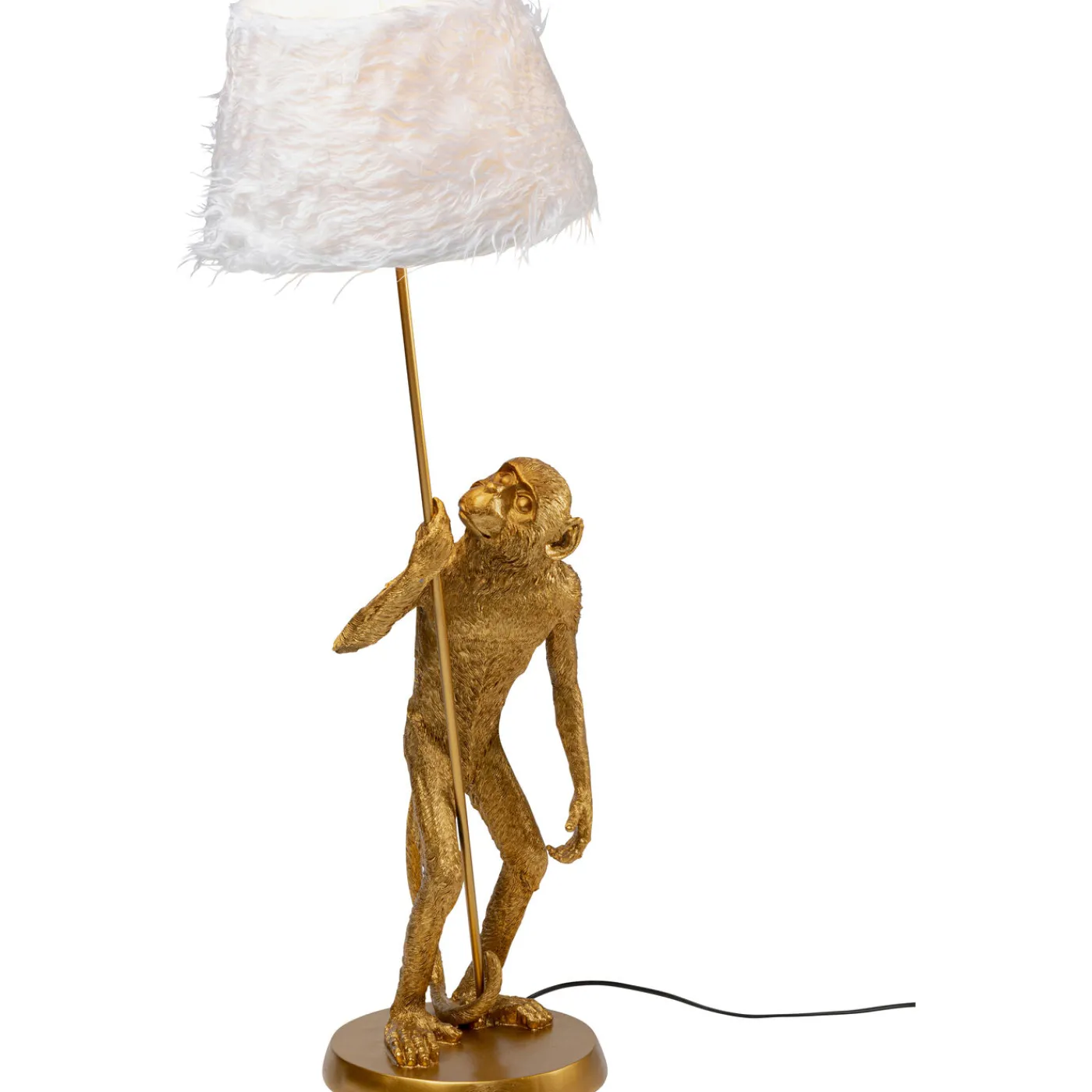 KARE Design Lampe A Poser Animal Standing Monkey Dore 51Cm