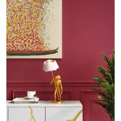 KARE Design Lampe A Poser Animal Standing Monkey Dore 51Cm