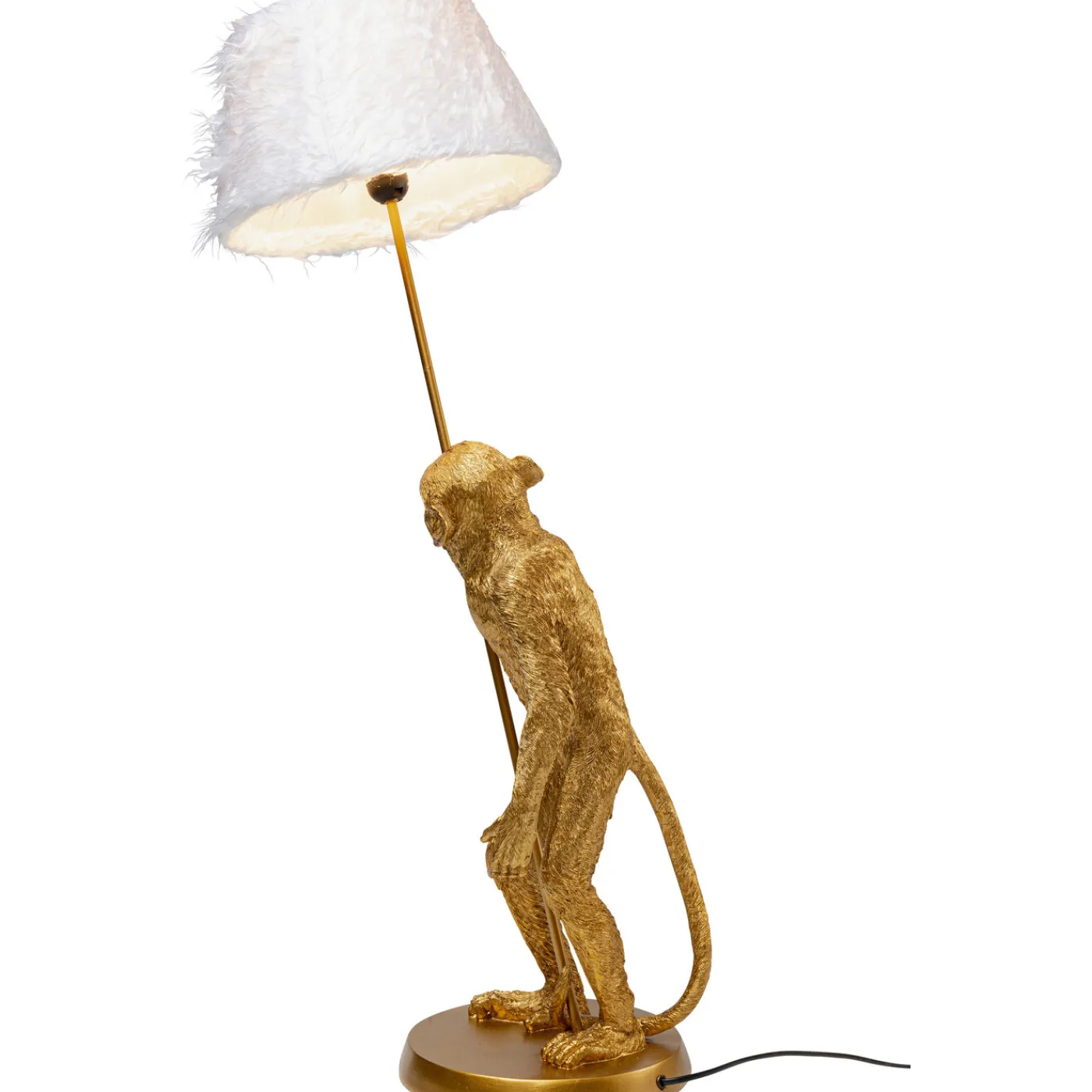 KARE Design Lampe A Poser Animal Standing Monkey Dore 51Cm