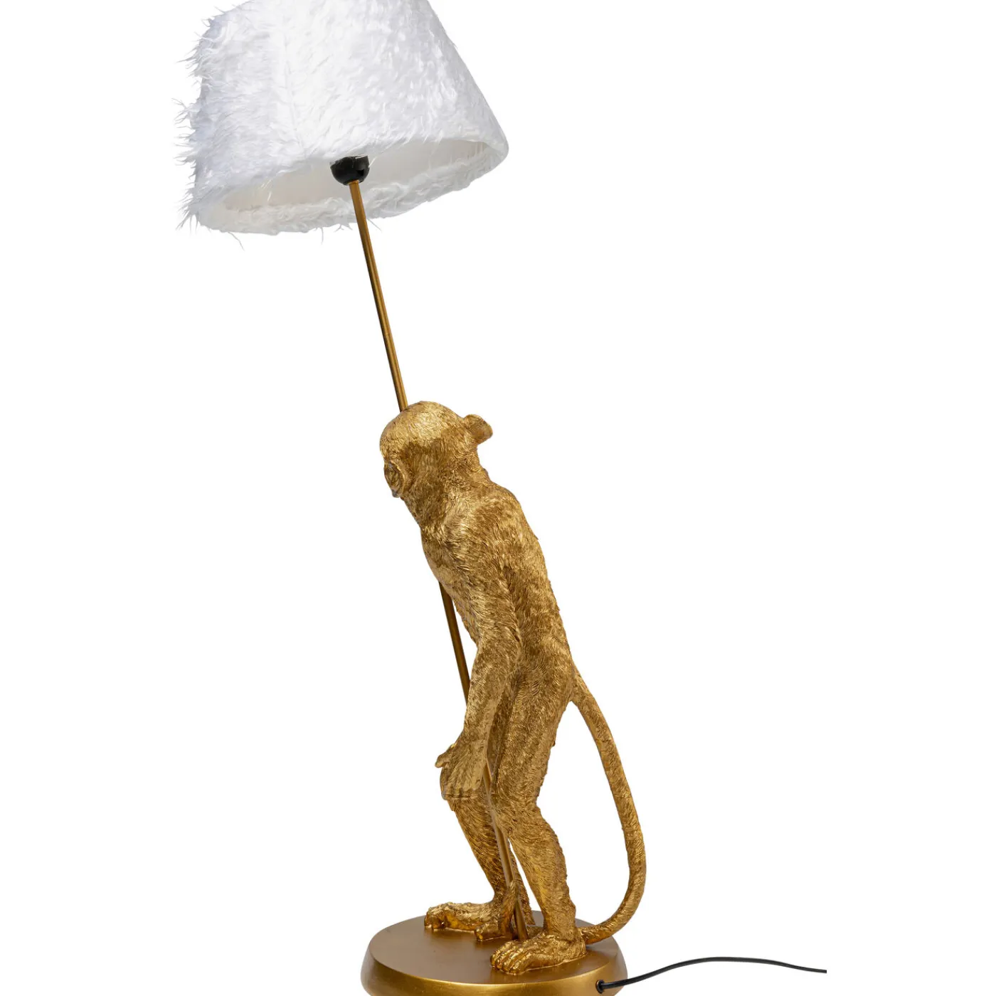 KARE Design Lampe A Poser Animal Standing Monkey Dore 51Cm