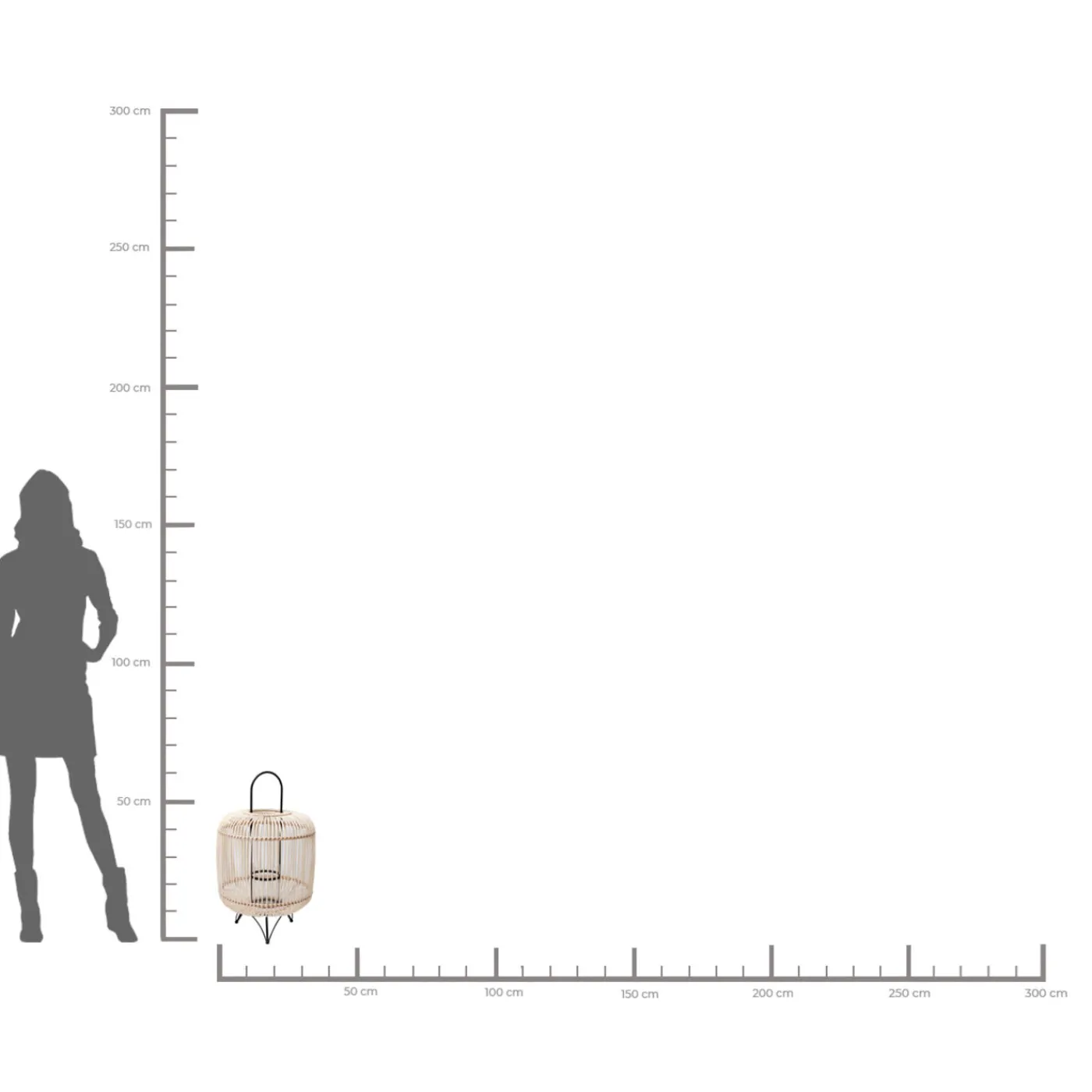 KARE Design Lampe A Poser Bamboo 62Cm