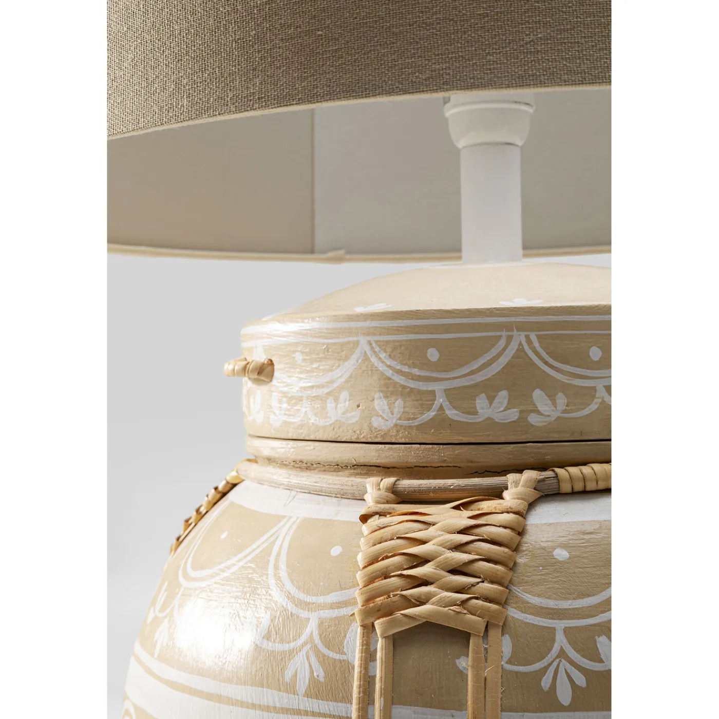 KARE Design Lampe A Poser Basket Creme 73Cm