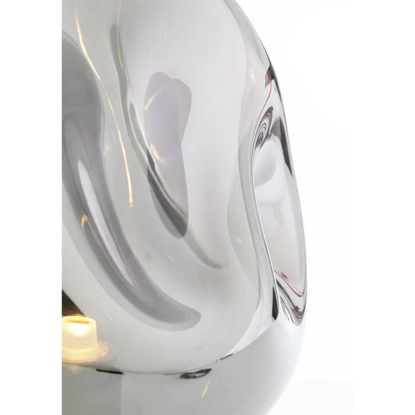 KARE Design Lampe A Poser Dough Argente 38Cm