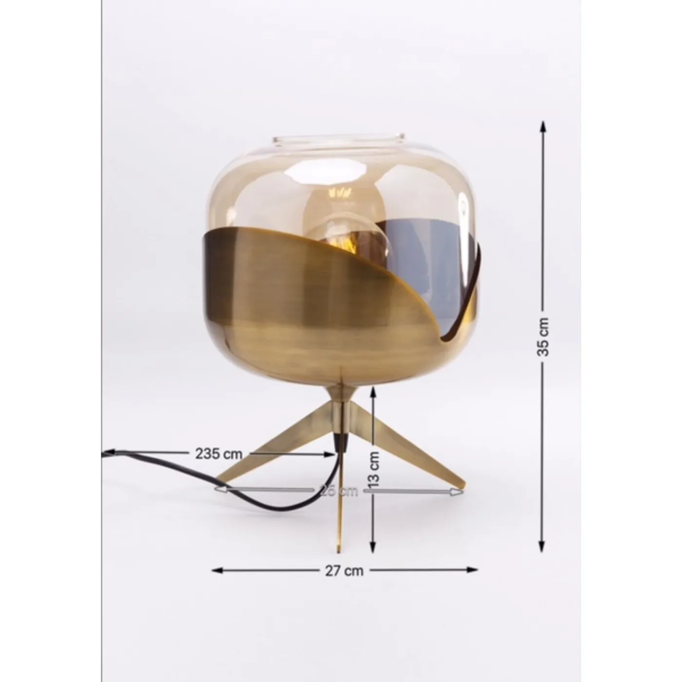 KARE Design Lampe A Poser Golden Goblet Ball