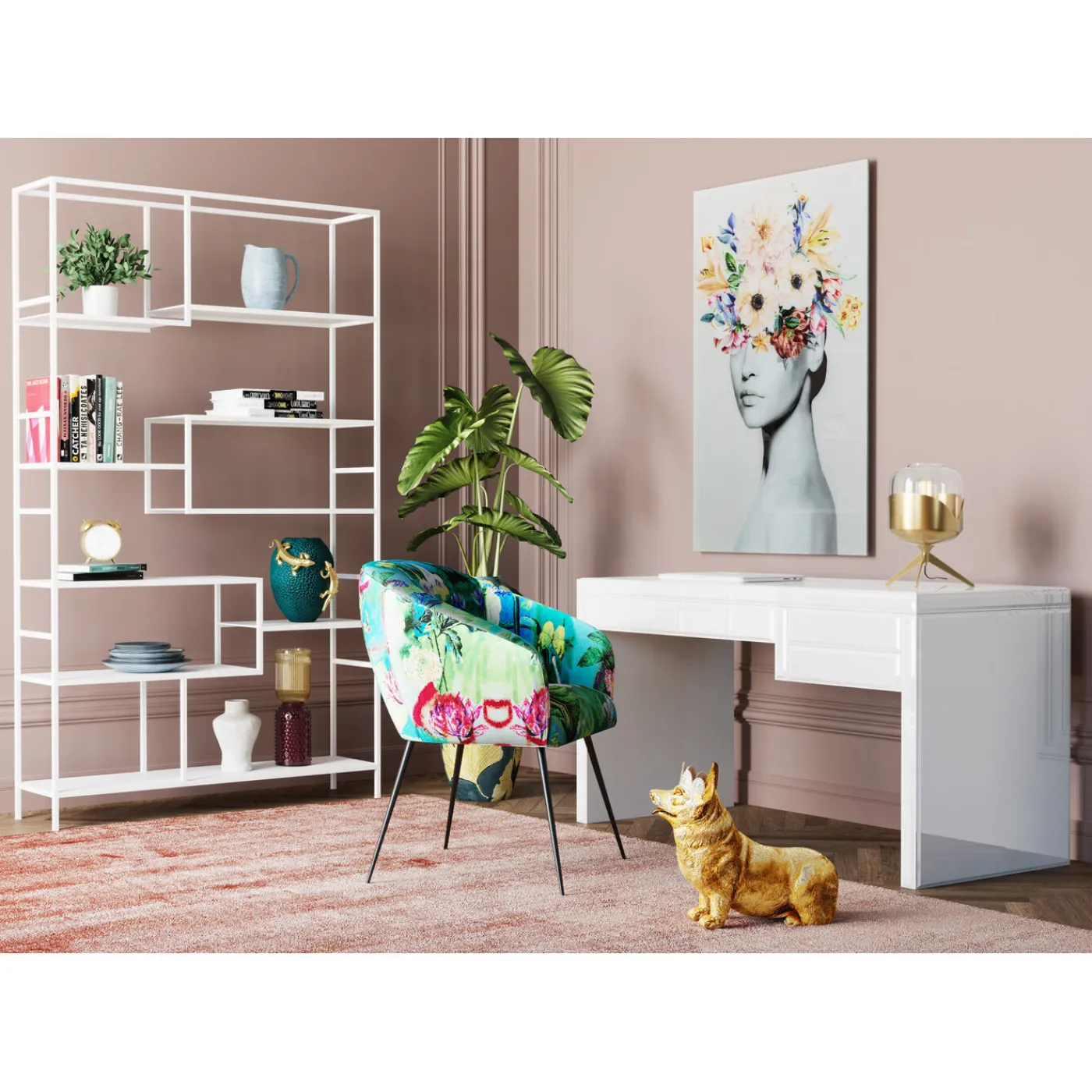 KARE Design Lampe A Poser Golden Goblet Ball