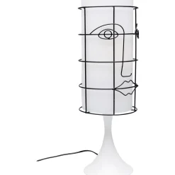 KARE Design Lampe A Poser Grid Face Blanc 60Cm