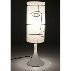 KARE Design Lampe A Poser Grid Face Blanc 60Cm