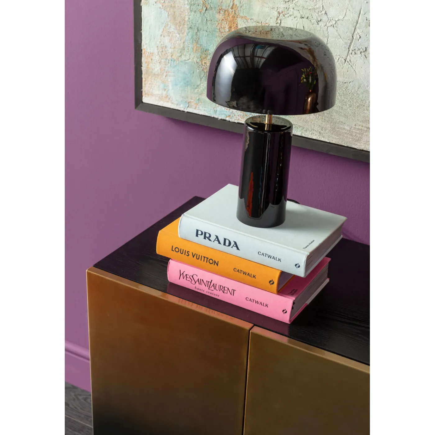 KARE Design Lampe A Poser Loungy Noir 38Cm