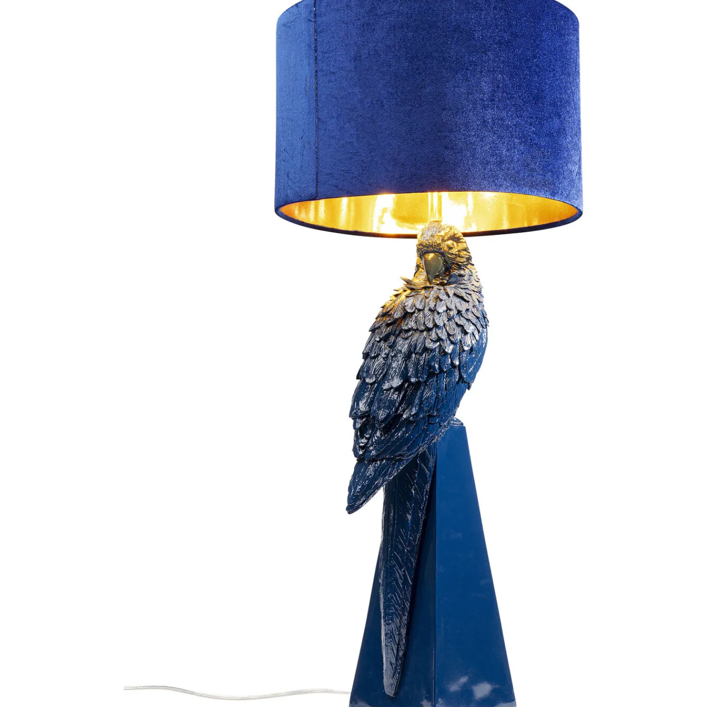 KARE Design Lampe A Poser Parrot Bleu 84Cm