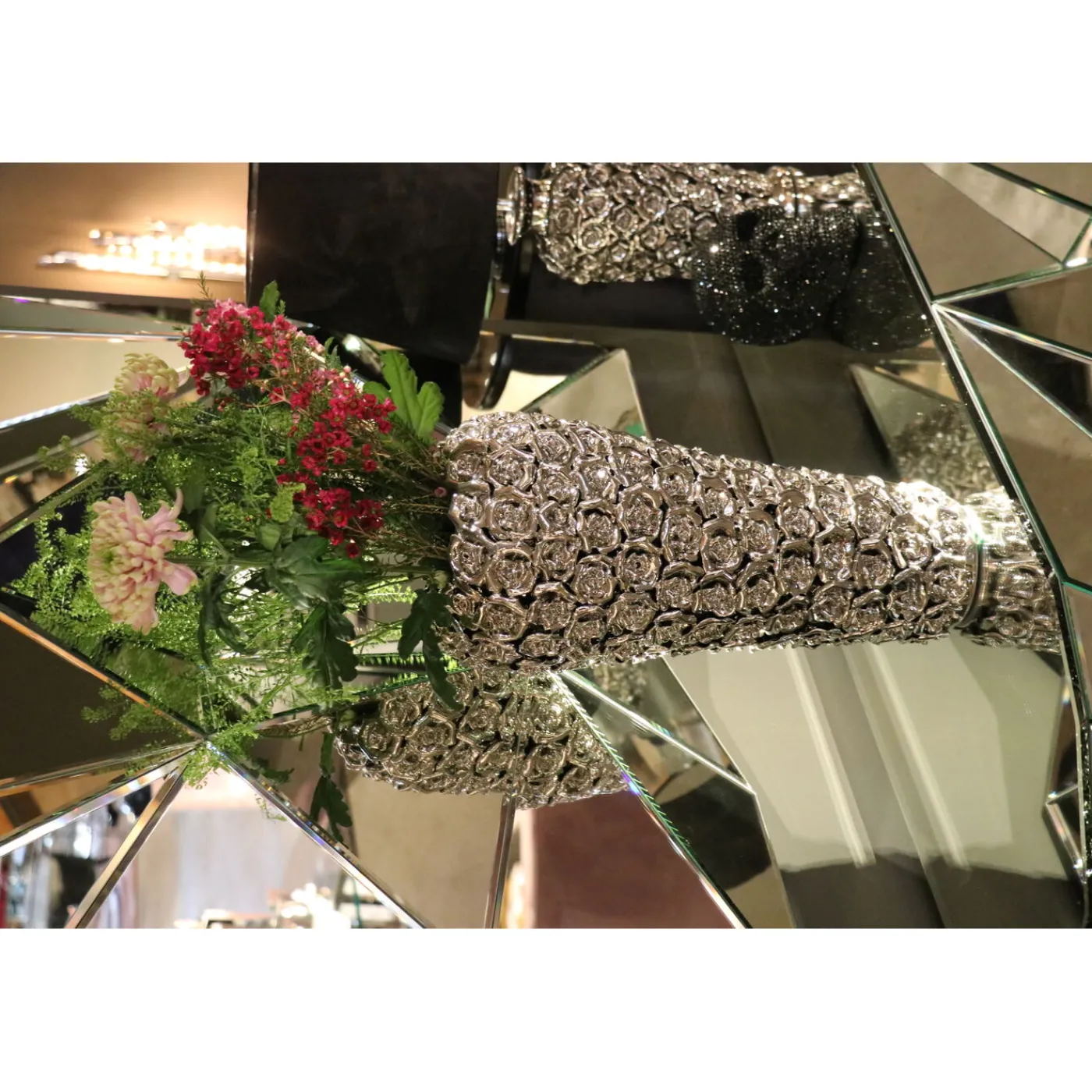 KARE Design Lampe A Poser Rose Argente´ 57Cm