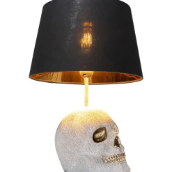 KARE Design Lampe A Poser Skull Crystals Front 44Cm