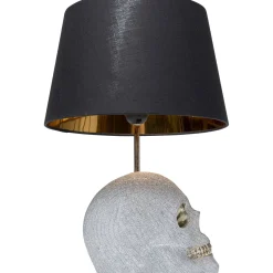 KARE Design Lampe A Poser Skull Crystals Front 44Cm