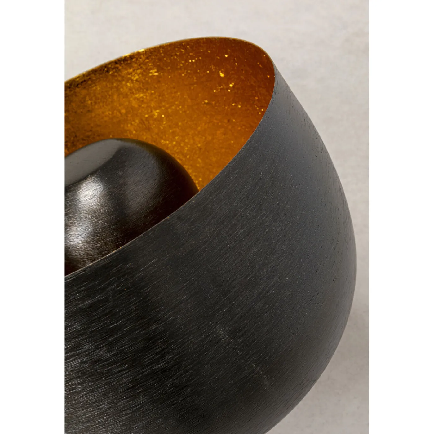 KARE Design Lampe De Sol Apollon Smooth Noir O28Cm