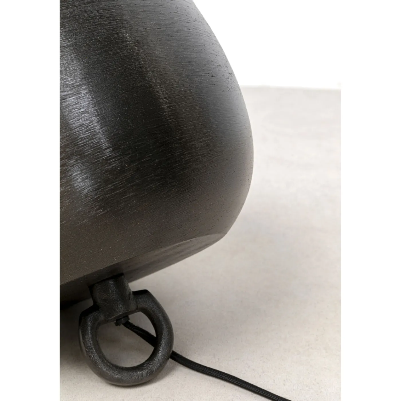 KARE Design Lampe De Sol Apollon Smooth Noir O28Cm