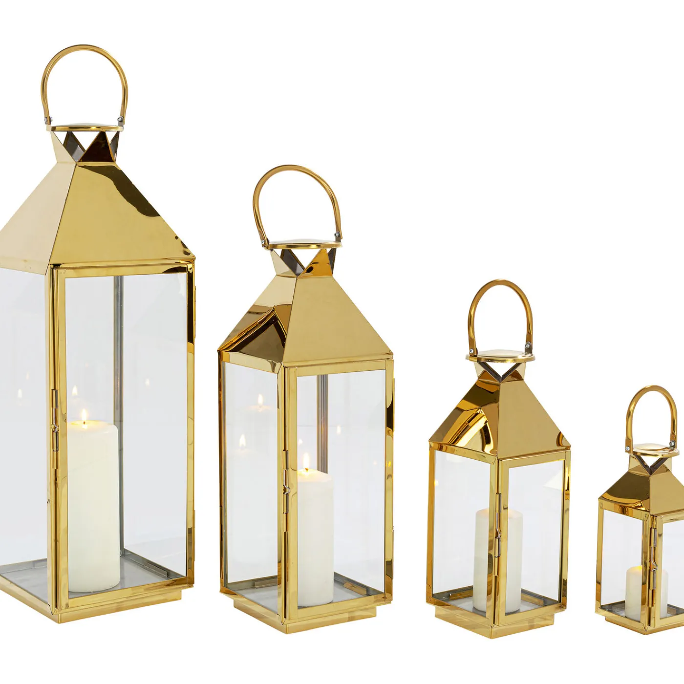 KARE Design Lanterne Giardino Dore (4/Set)