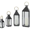 KARE Design Lanterne Giardino Noir (4/Set)