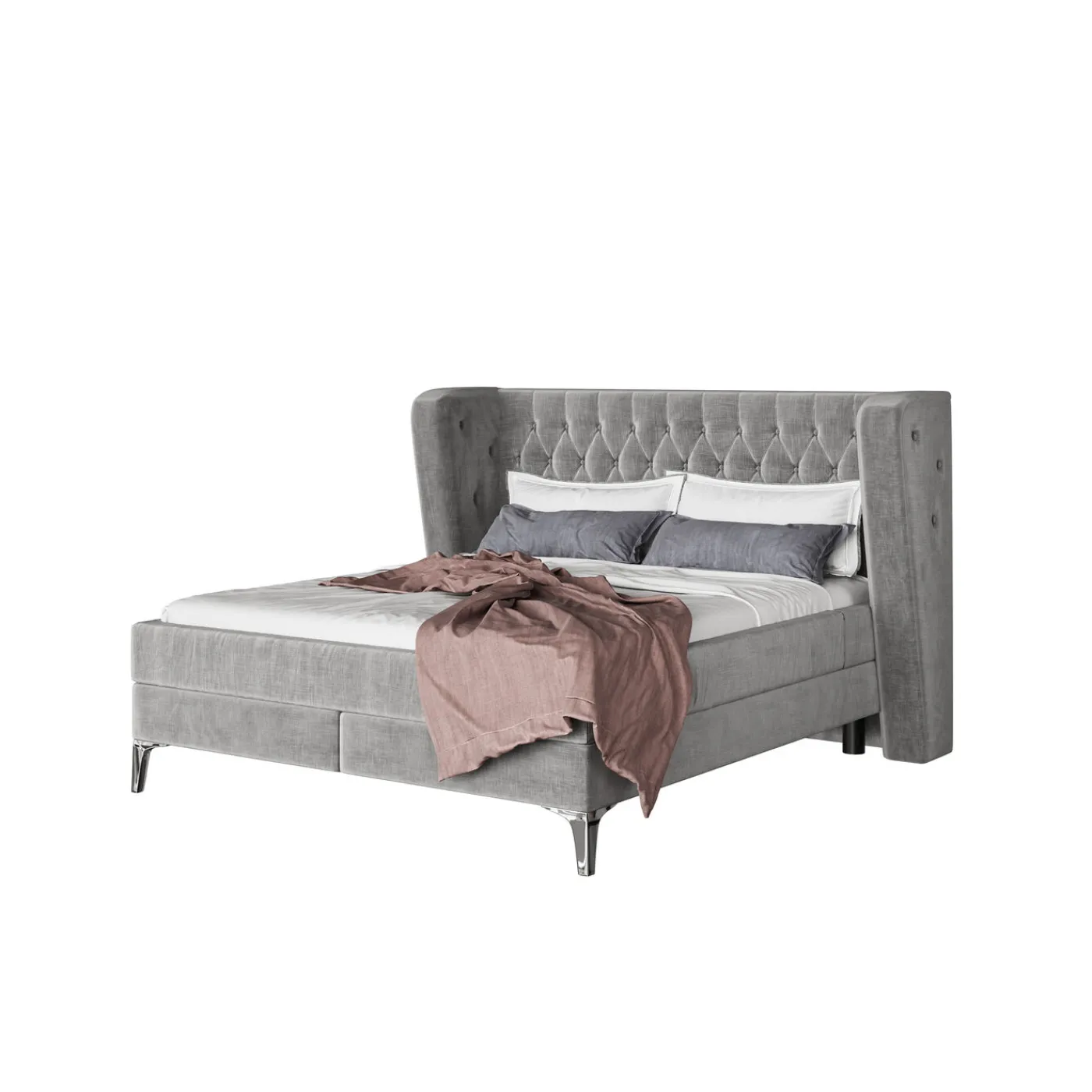 KARE Design Lit Boxspring Benito Moon Gris 160X200