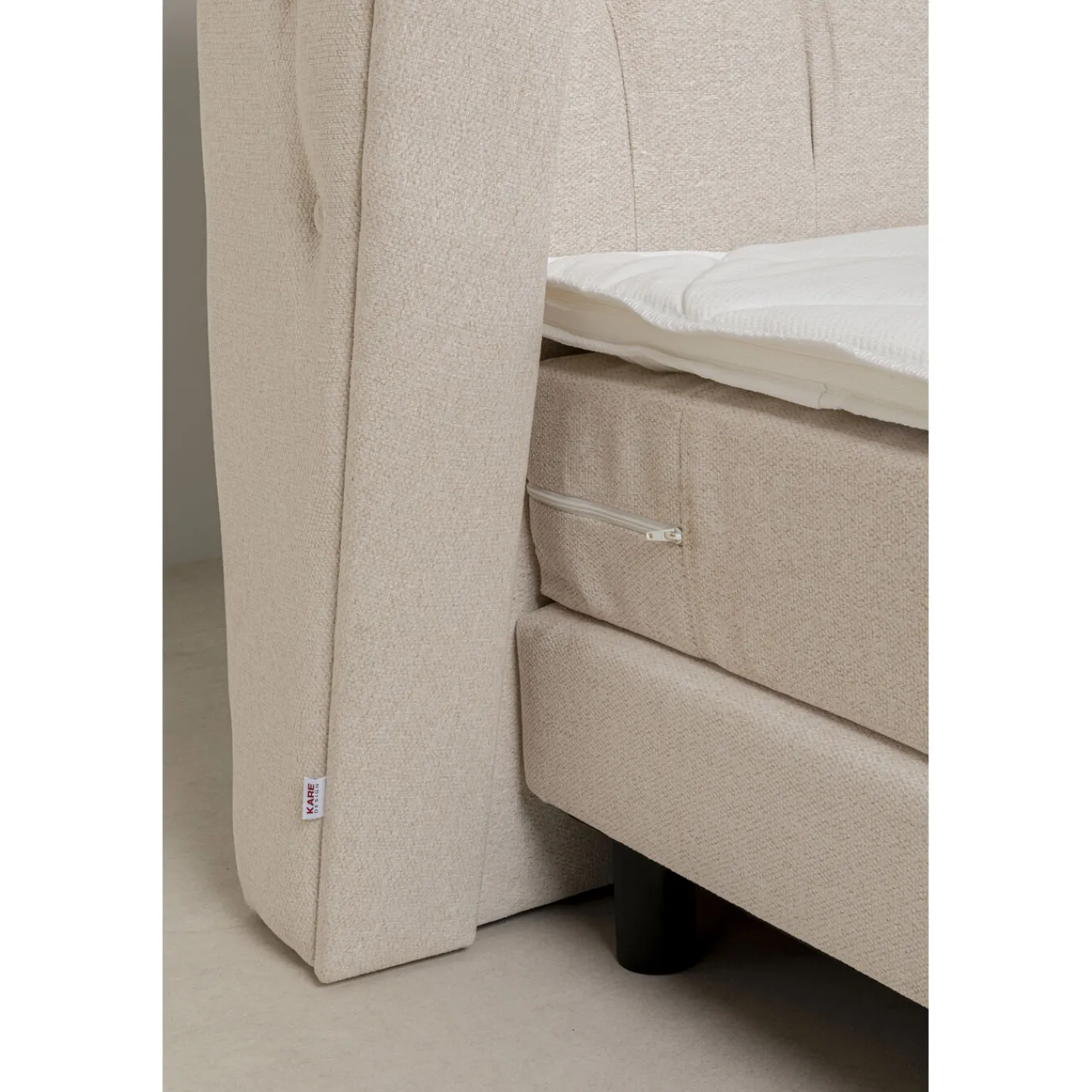 KARE Design Lit Boxspring Benito Moon Creme 180X200