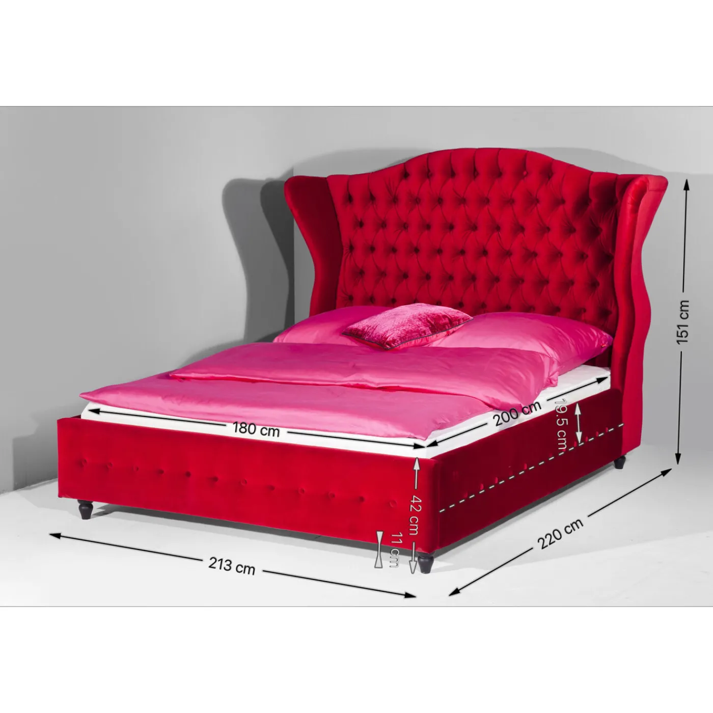 KARE Design Lit City Spirit Graphite 180X200Cm