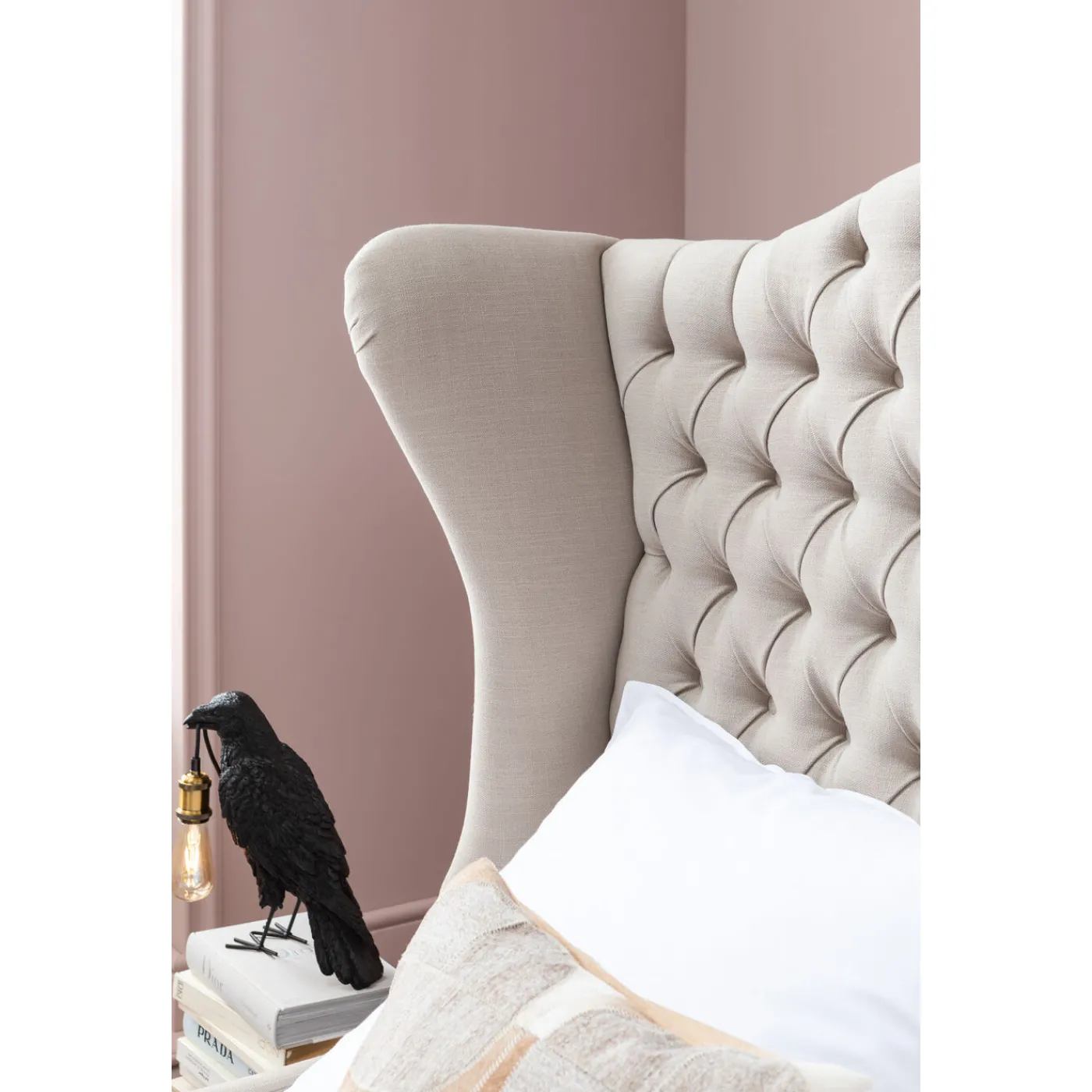 KARE Design Lit City Spirit 180X200Cm Lin Naturel