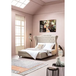 KARE Design Lit City Spirit 160X200Cm Lin Naturel