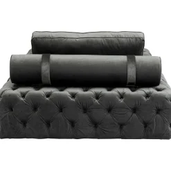 KARE Design Lit D Appoint Bottone Velours Gris