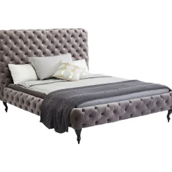 KARE Design Lit Desire Haut Gris Argente 160X200Cm