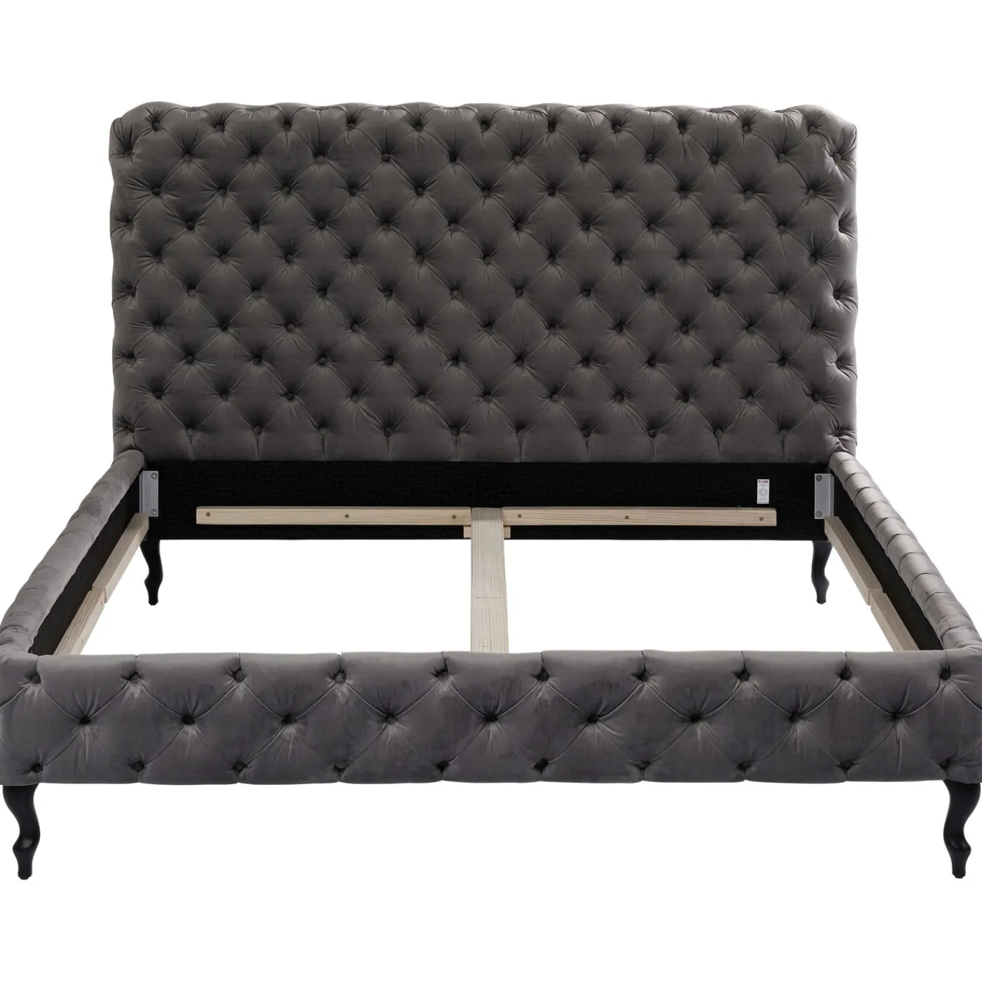 KARE Design Lit Desire Haut Gris Argente 160X200Cm