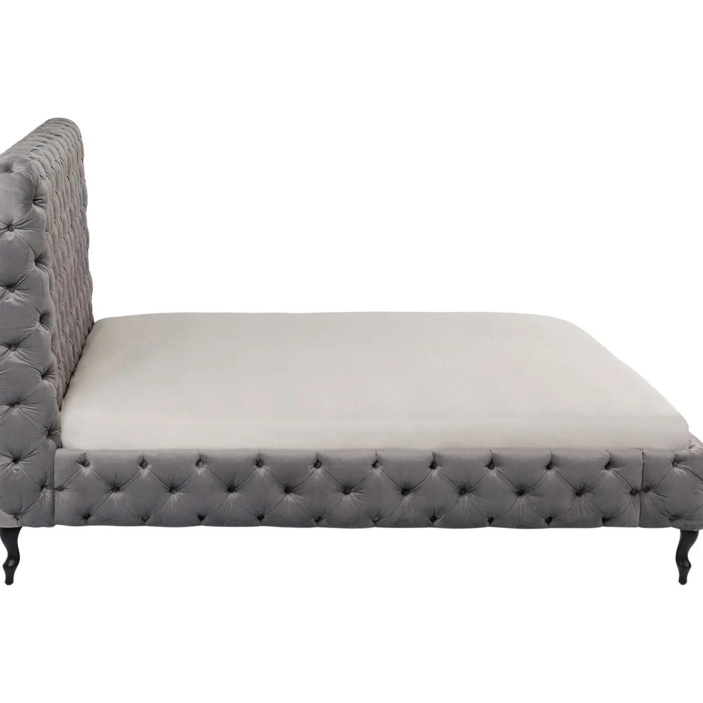 KARE Design Lit Desire Haut Gris Argente 180X200Cm