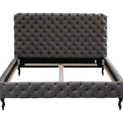 KARE Design Lit Desire Haut Gris Argente 180X200Cm