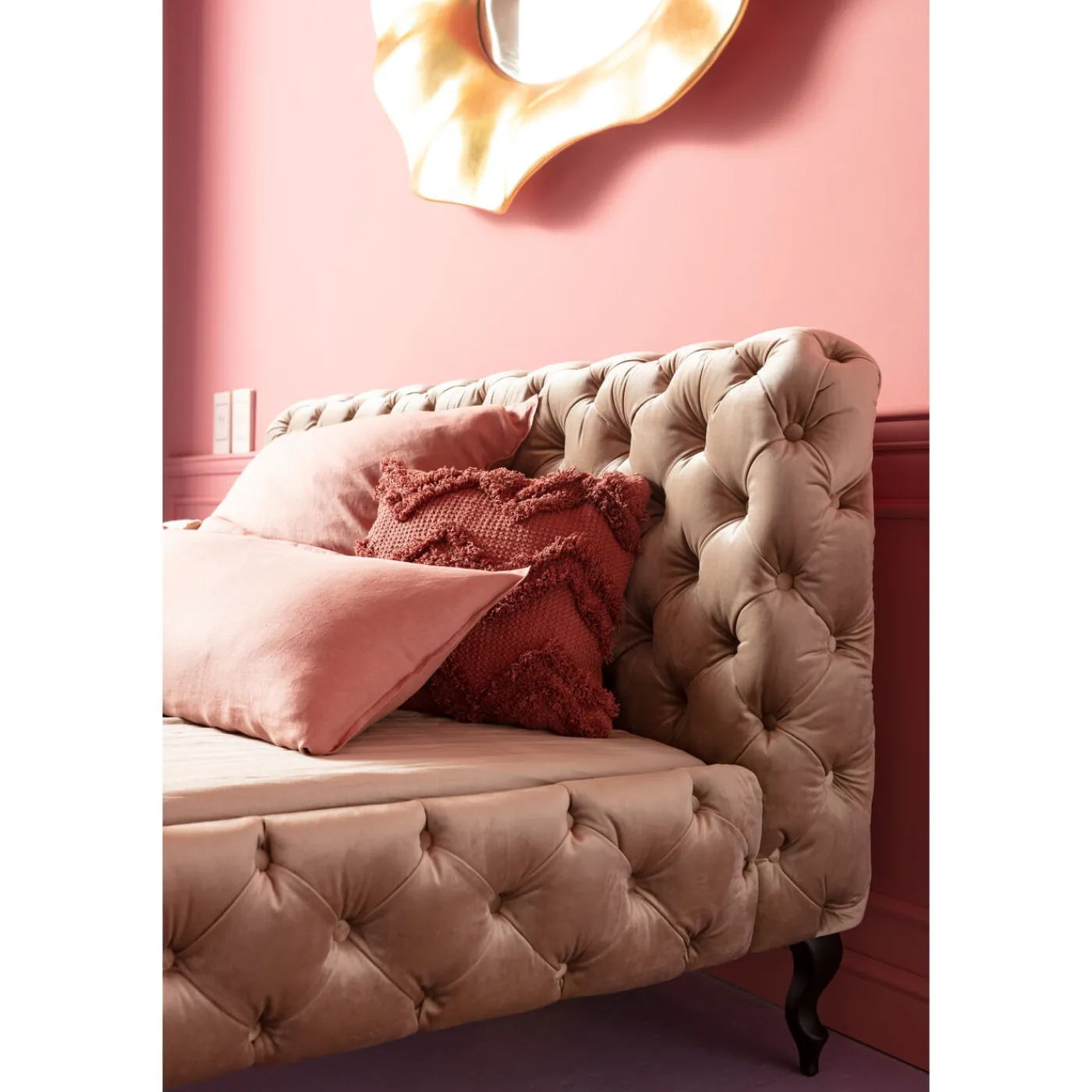 KARE Design Lit Desire Velours Ecru 180X200Cm