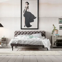 KARE Design Lit Desire Velvet Silver Grey 200X200Cm