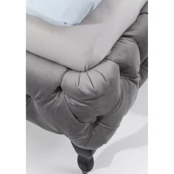 KARE Design Lit Desire Velvet Silver Grey 160X200 Cm