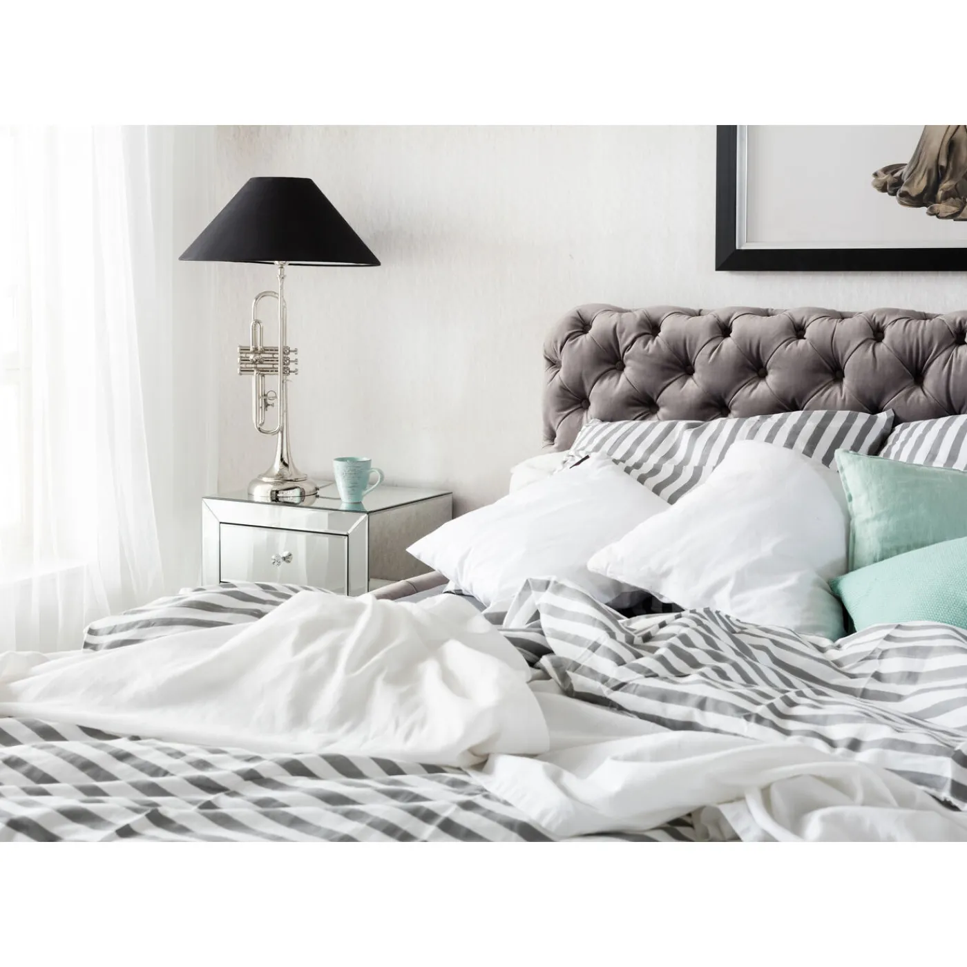 KARE Design Lit Desire Velvet Silver Grey 160X200 Cm