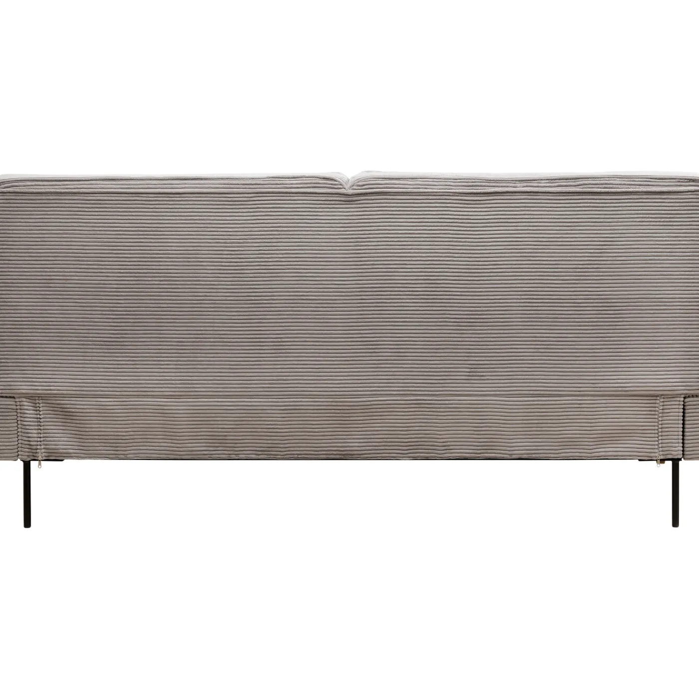 KARE Design Lit East Side Velours Cotele Gris 180X200Cm
