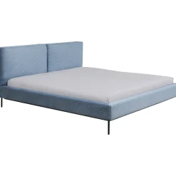 KARE Design Lit East Side Velours Cotele Bleu 180X200Cm