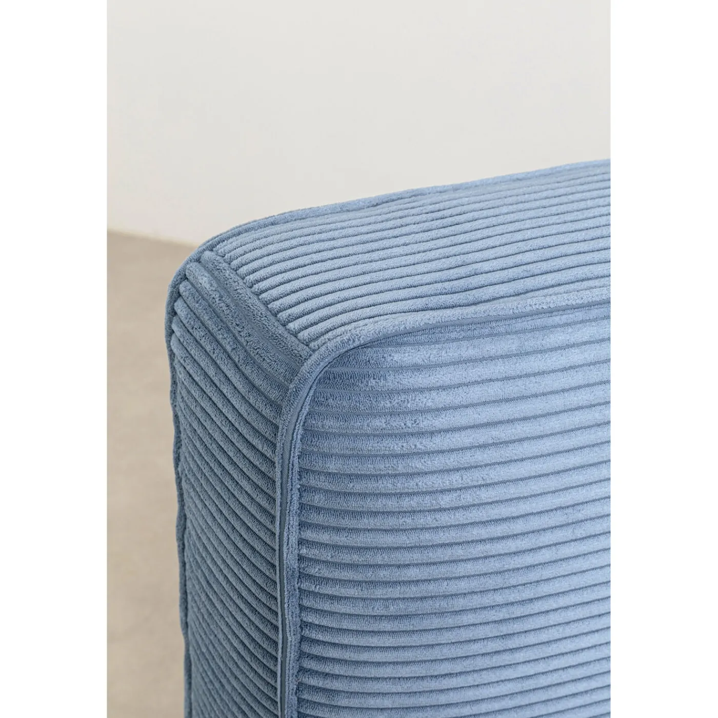 KARE Design Lit East Side Velours Cotele Bleu 180X200Cm