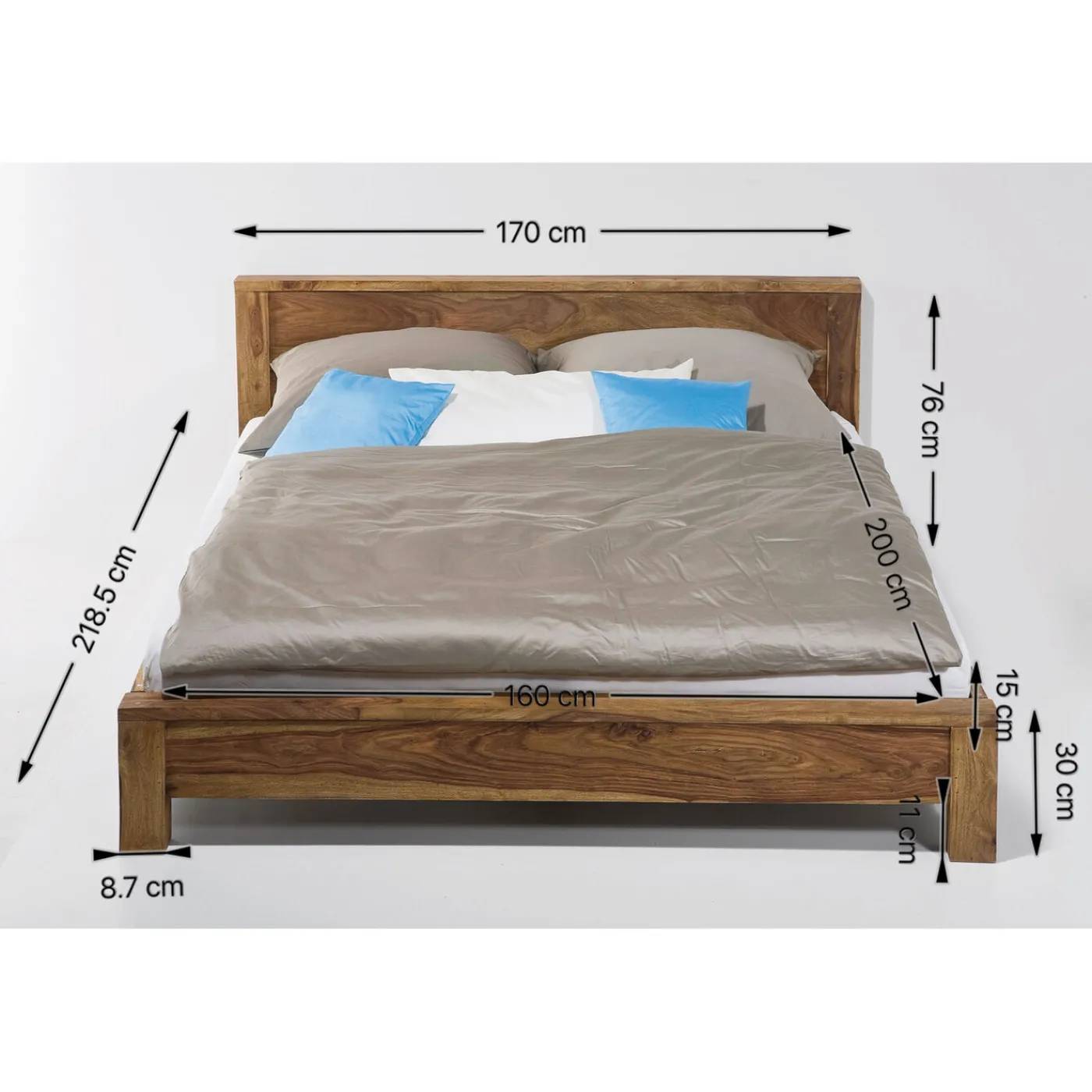 KARE Design Lit En Bois Authentico 160X200