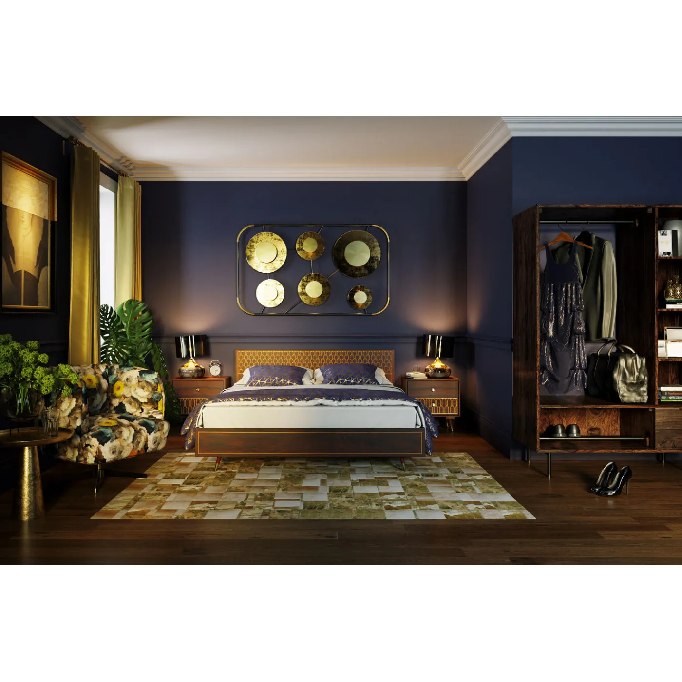 KARE Design Lit En Bois Muskat 160X200