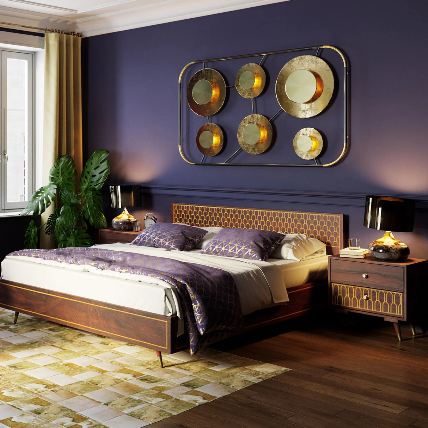 KARE Design Lit En Bois Muskat 160X200