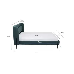 KARE Design Lit Tivoli Vert 160X200Cm