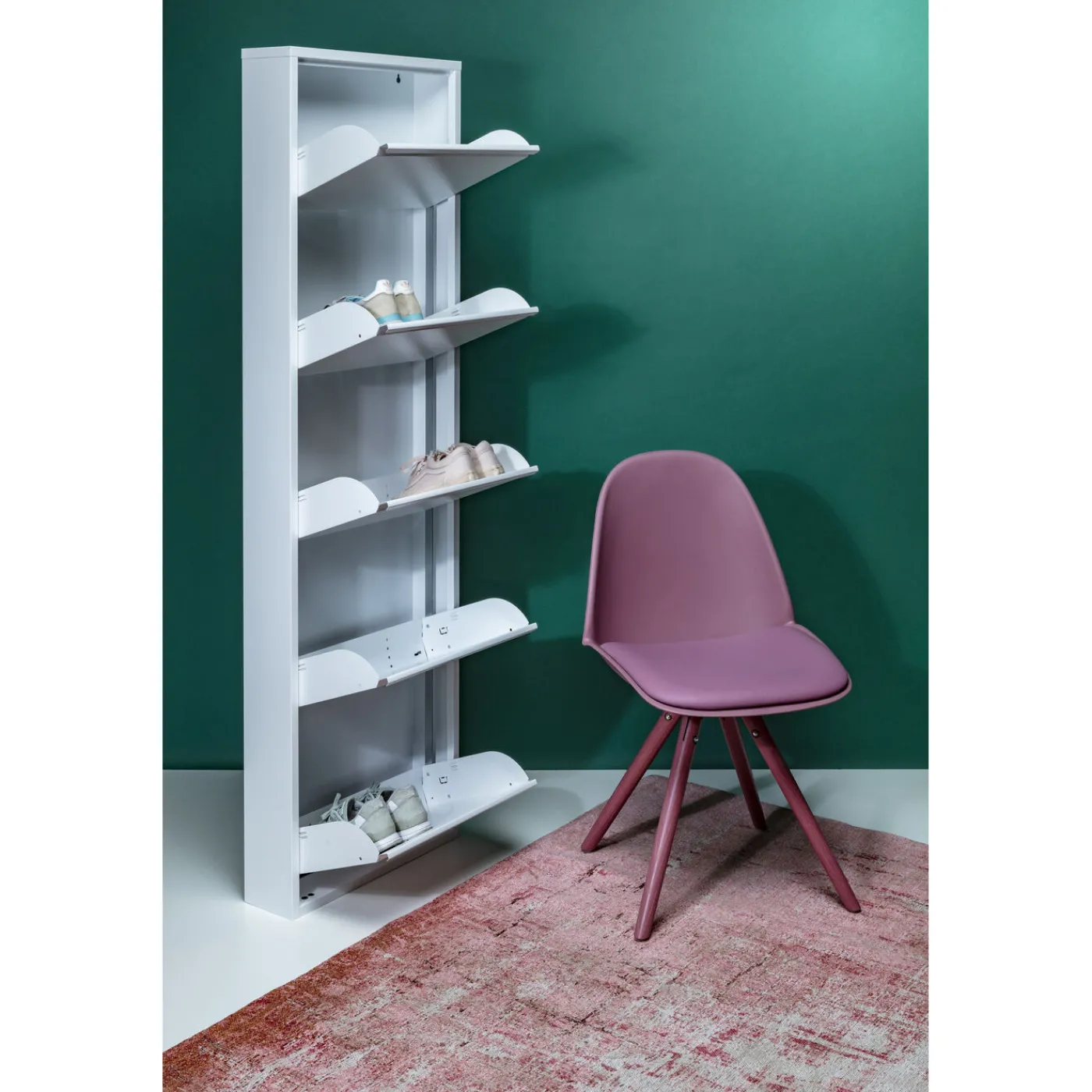 KARE Design Meuble À Chaussures Caruso 5 Blanc (Mailorder)