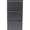 KARE Design Meuble À Chaussures Caruso 3 Anthracite