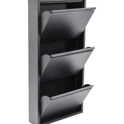 KARE Design Meuble À Chaussures Caruso 3 Anthracite
