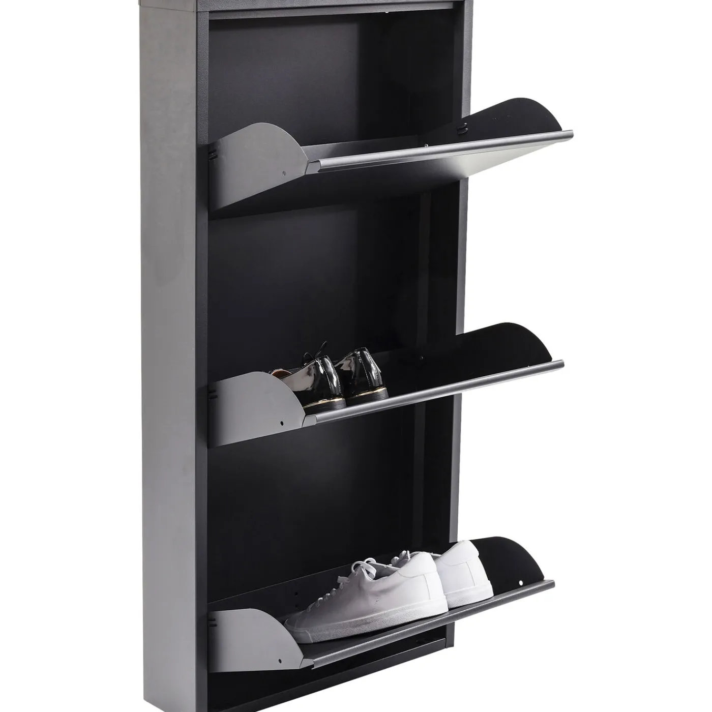 KARE Design Meuble À Chaussures Caruso 3 Anthracite