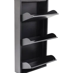KARE Design Meuble À Chaussures Caruso 3 Anthracite