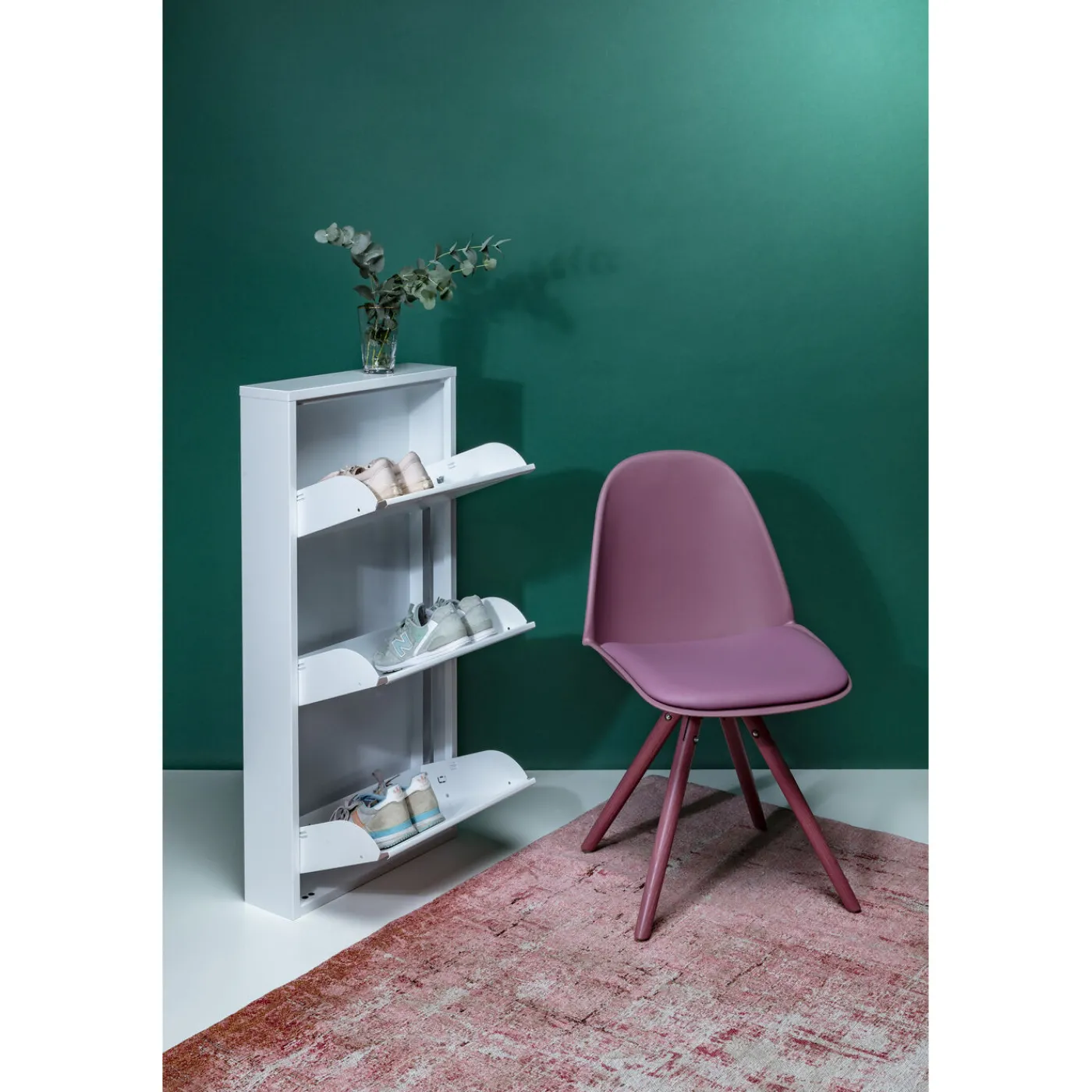 KARE Design Meuble À Chaussures Caruso 3 Blanc