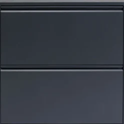 KARE Design Meuble À Chaussures Caruso 2 Double Anthracite