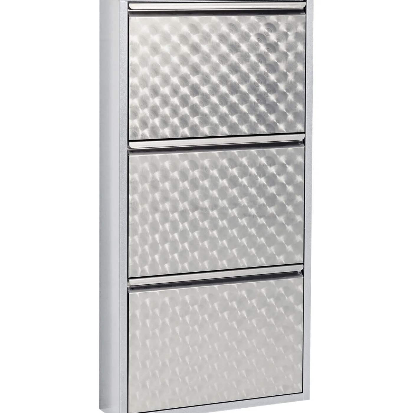 KARE Design Meuble À Chaussures Caruso 3 Alu Brosse