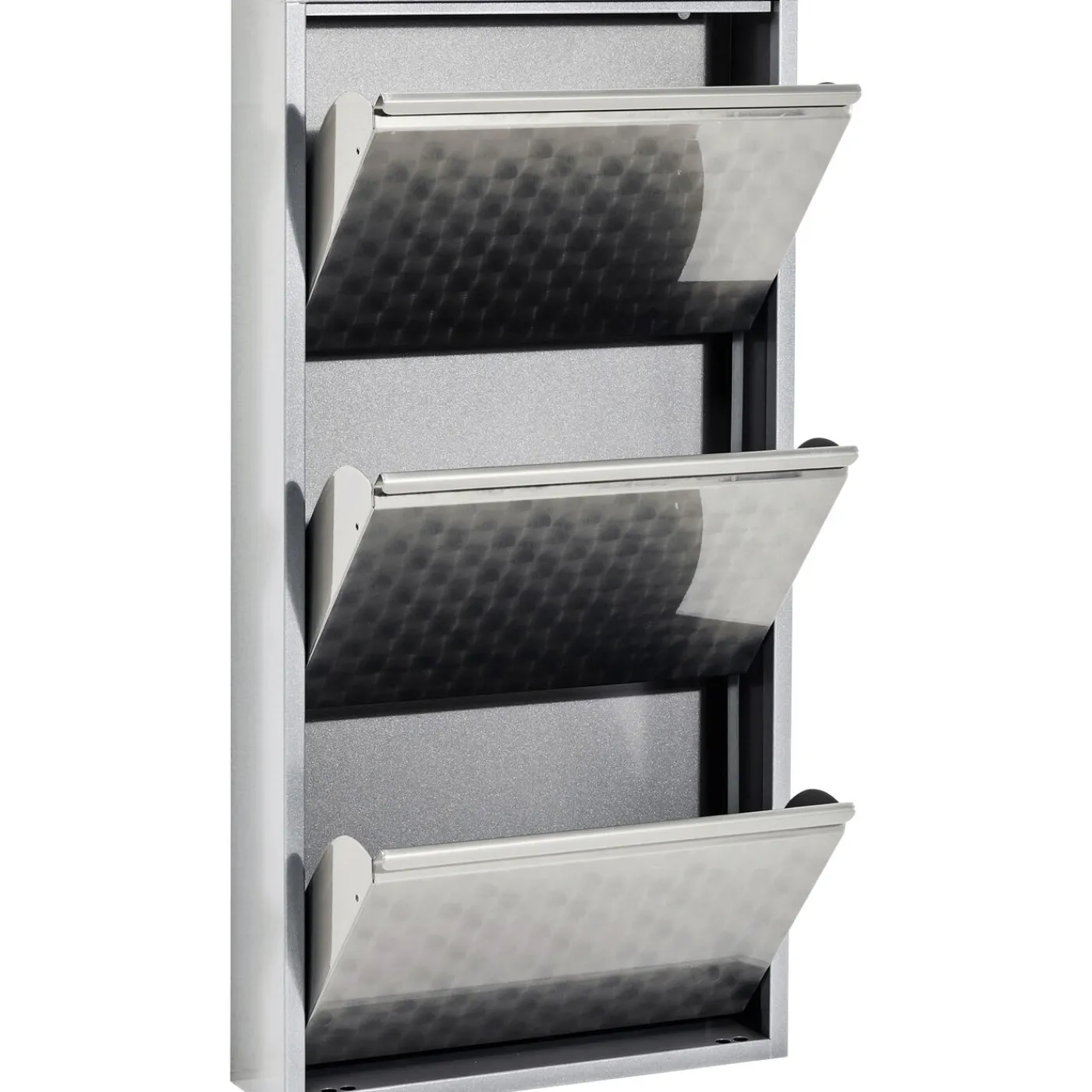 KARE Design Meuble À Chaussures Caruso 3 Alu Brosse